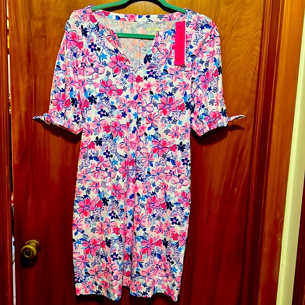 Lilly Pulitzer Party Like a Lobstar Easley Short Sleeve Dress